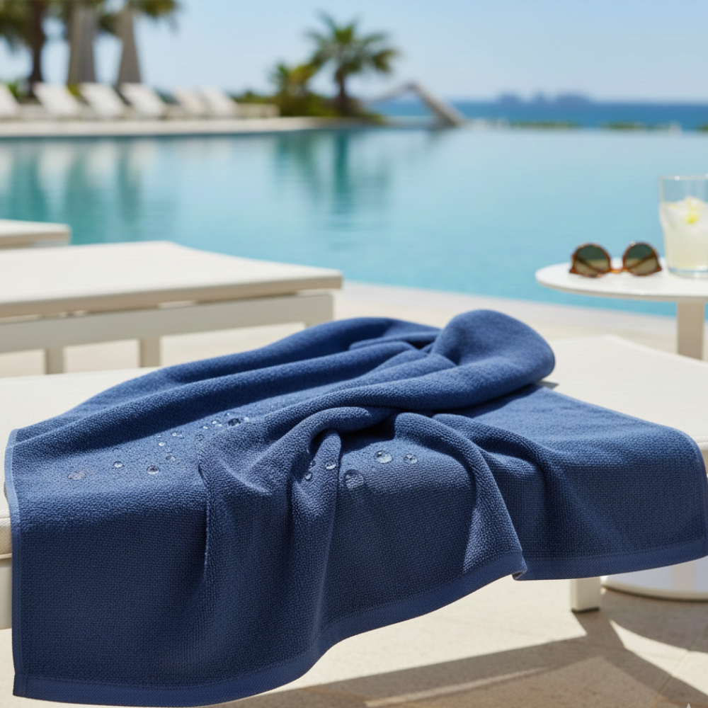 Navy Blue Pool Towel
